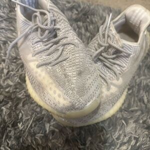 Yeezy Gray and Cream Sneakers